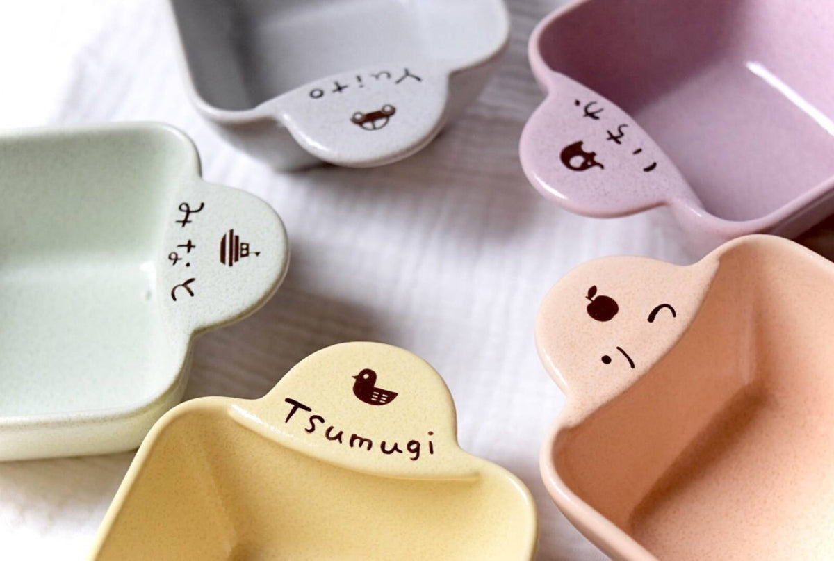 瀬戸焼　古陶園　竹鳳窯　伊藤伊平作 染付　葵紋　汲出茶碗　五客　共箱　C7352 瀬戸焼 古陶園 竹鳳窯 伊藤伊平作 染付 葵紋 汲出茶碗